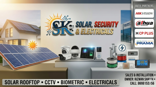 sk solar, cttv and electricals